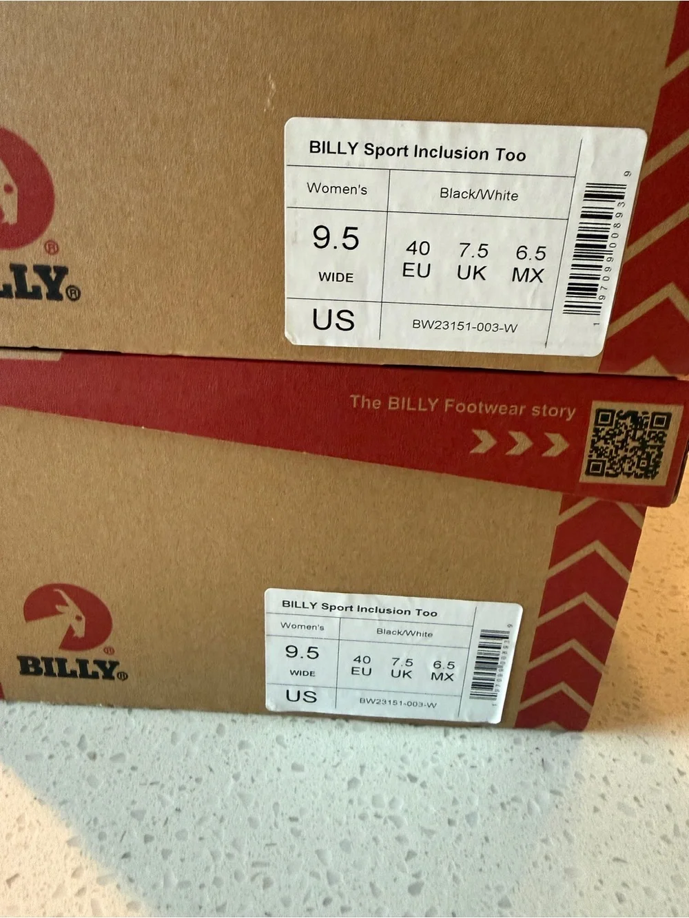Billy Sport Inclusion Black White 2Stripe Zip Lace Adaptive 9.5 W Sneakers NIB